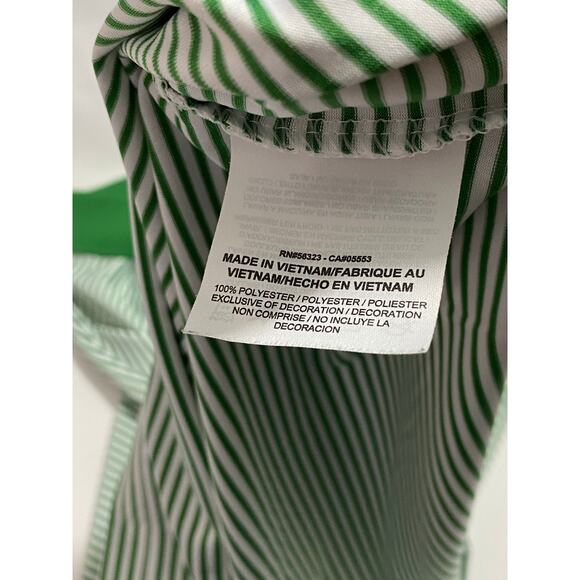 Nike Golf Polo Green Stripe Biltmore Club Crest Shirt Men’s XL Performance Fit - Picture 10 of 12